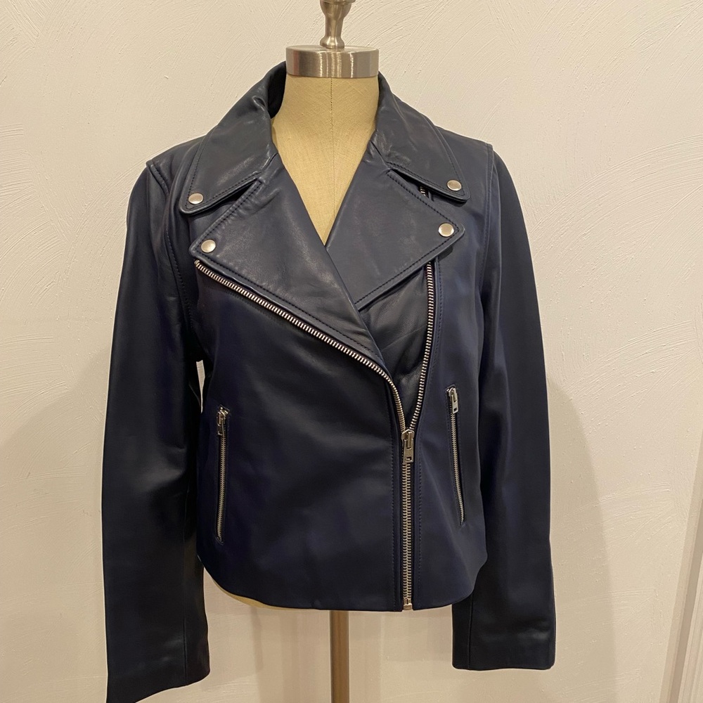 JCREW LEATHER MOTO JACKET